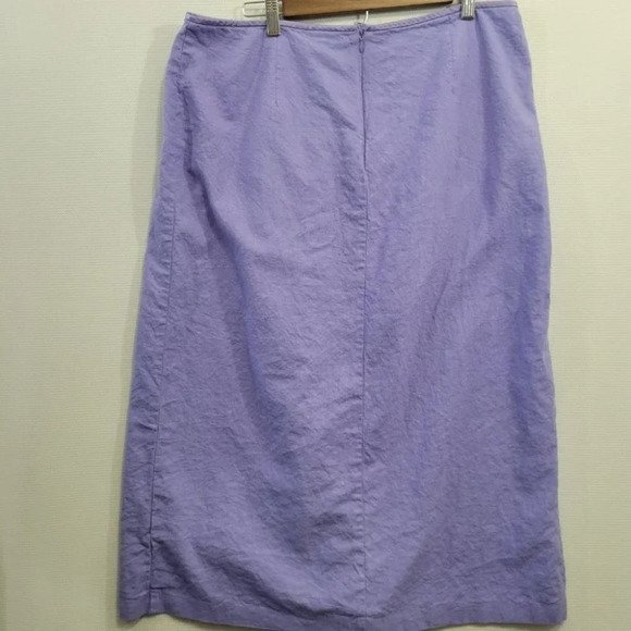Norton Mcnaughton Light Purple Linen Blend Skirt size 18 - Picture 6 of 12